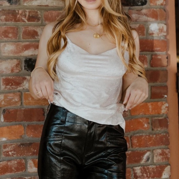 𝅺FREE People All Night Velvet Tunic /Champagne - Picture 4 of 7